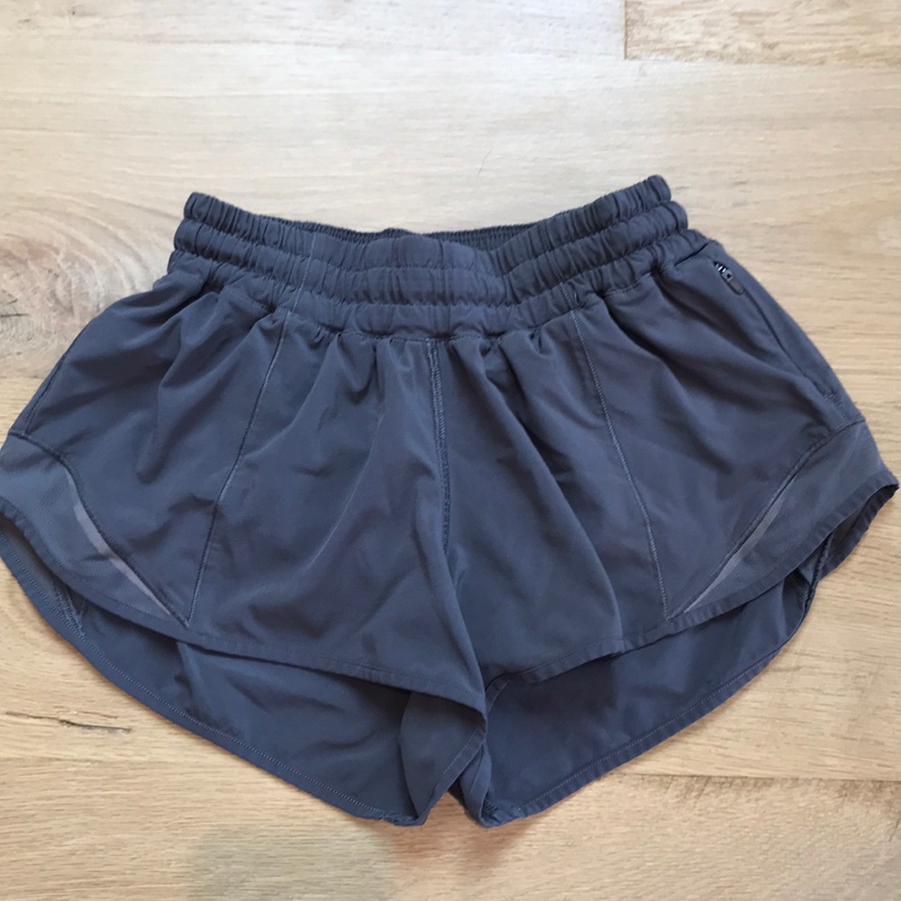 Gray lululemon hotty hot shorts